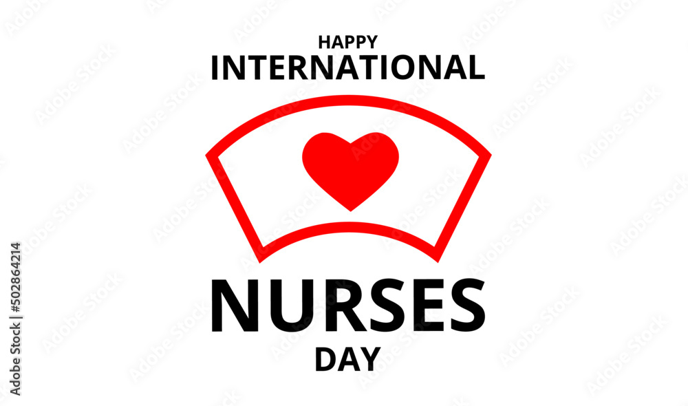 happy international nurses day vector