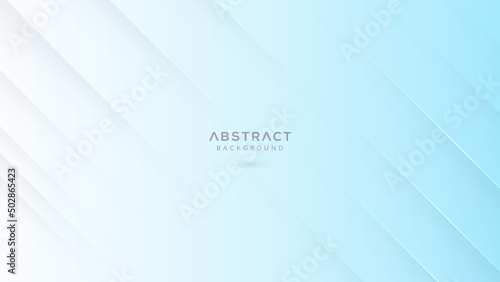 Blue white abstract geometric background