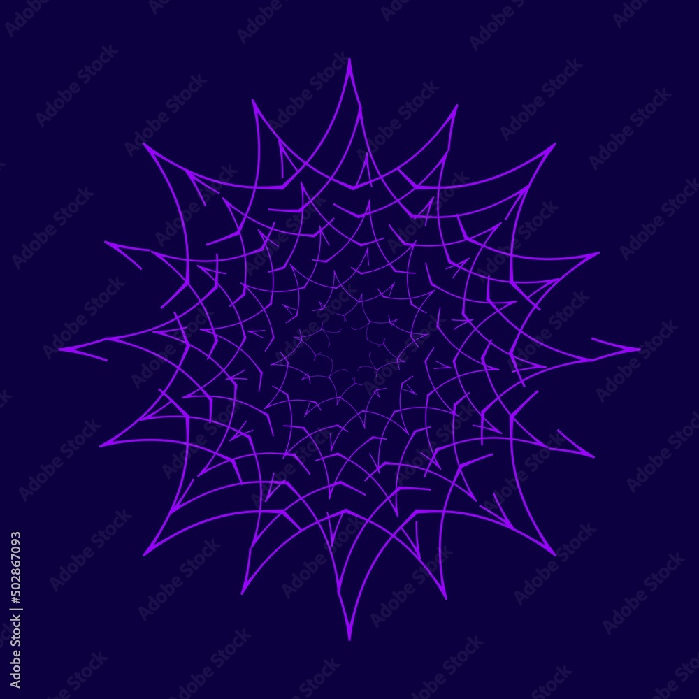 Simple elegant spider web pattern design.Ornament,single pattern,starfloake,mandala,decorative,logo,icon,etc. Simple elegant spider web pattern design.Ornament,single pattern,starfloake,mandala,decorative,logo,icon,etc.