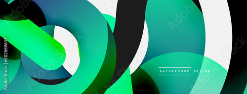 Circle abstract background. Vector illustration for wallpaper banner background card or landing page