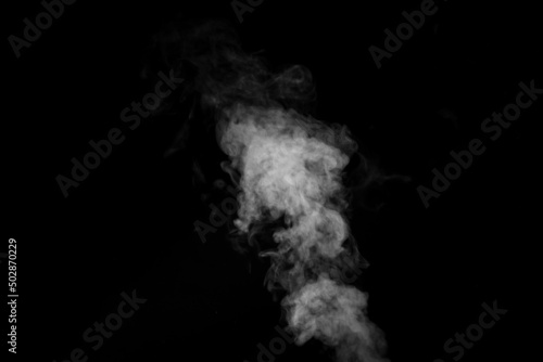movement of smoke on black background, smoke background, abstract smoke on black background.