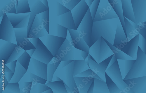 blue gradient geometric abstract polygon wallpaper for presentation business, cover design 