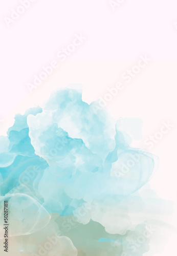 Hand painted abstract color background, vector illustration