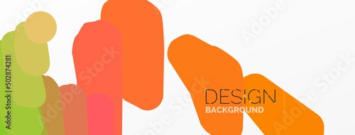 Background colorful shapes template. Wallpaper for concept of AI technology, blockchain, communication, 5G, science, business and technology