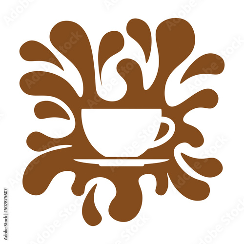 cup of coffee with splashes