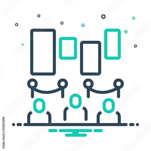 Mix icon for exhibition