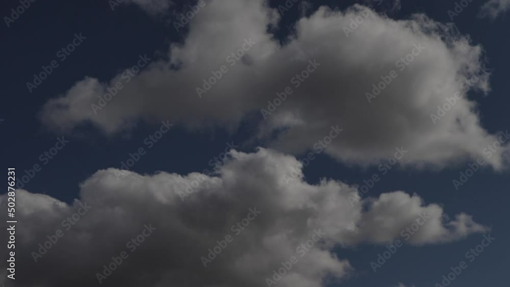 Dark clouds with fast movement. Rain clouds in motion Dark clouds with fast movement. Rain clouds in motion