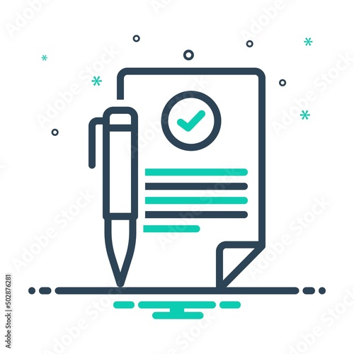 Mix icon for contracting