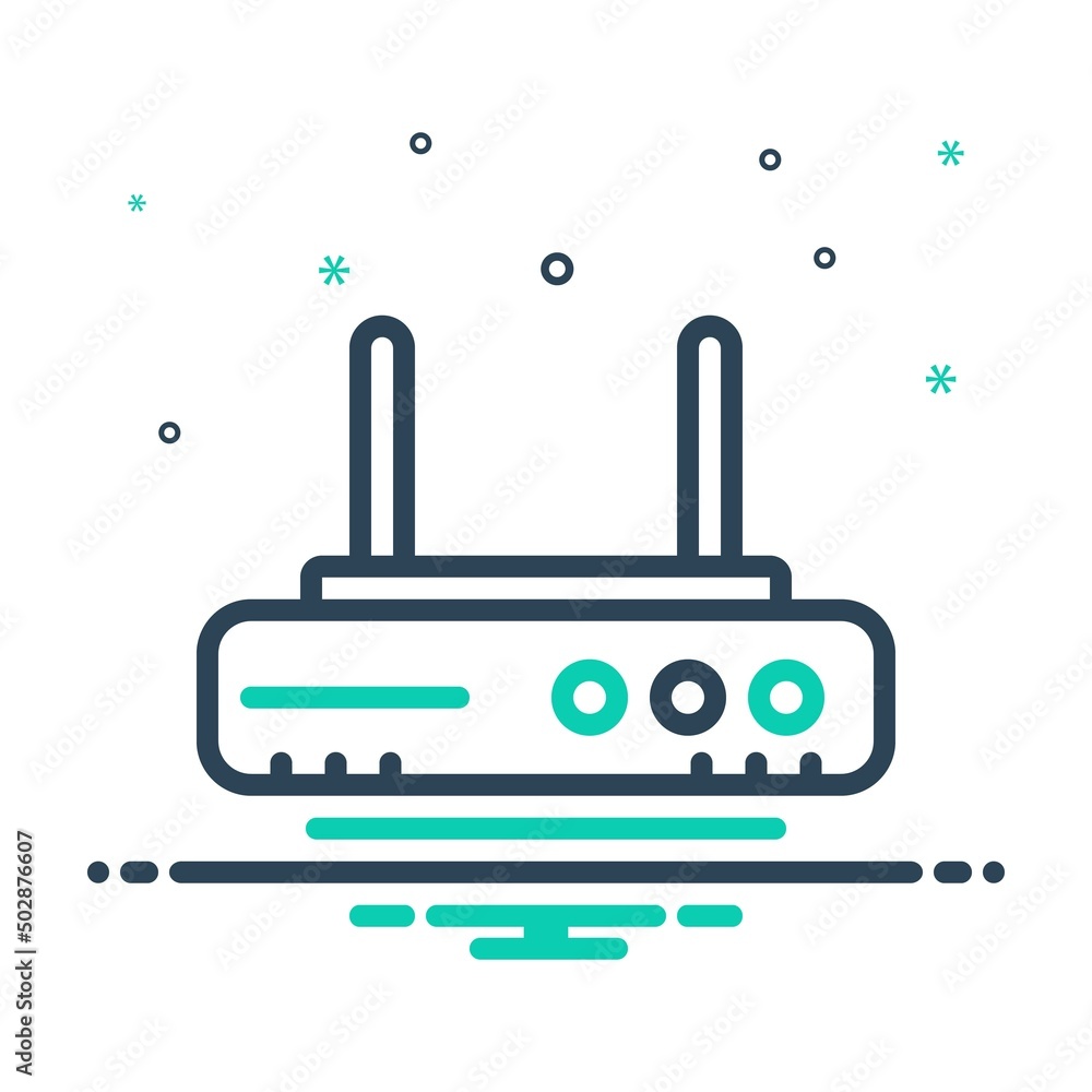 Mix icon for modem Mix icon for modem
