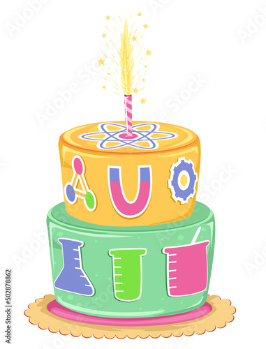 Birthday Cake Science Theme...