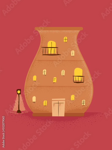 Pottery Building Light Wind...