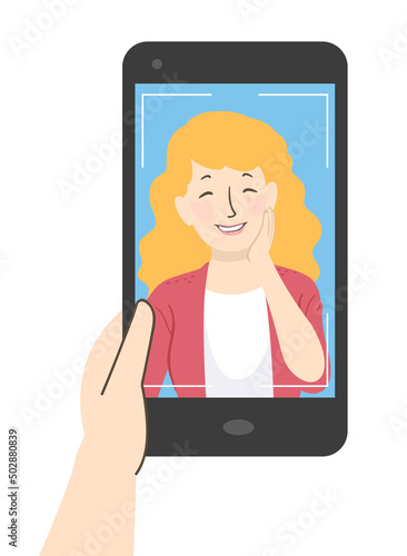 Hand Girl Selfie Mobile Pho...