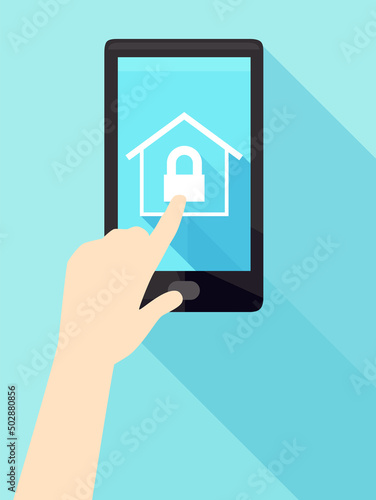 Hand Mobile Phone House Sec...