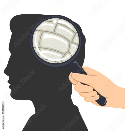 Hand Phrenology Skull Brain...