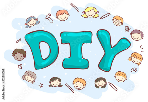 Stickman Kids Heads Supplie...