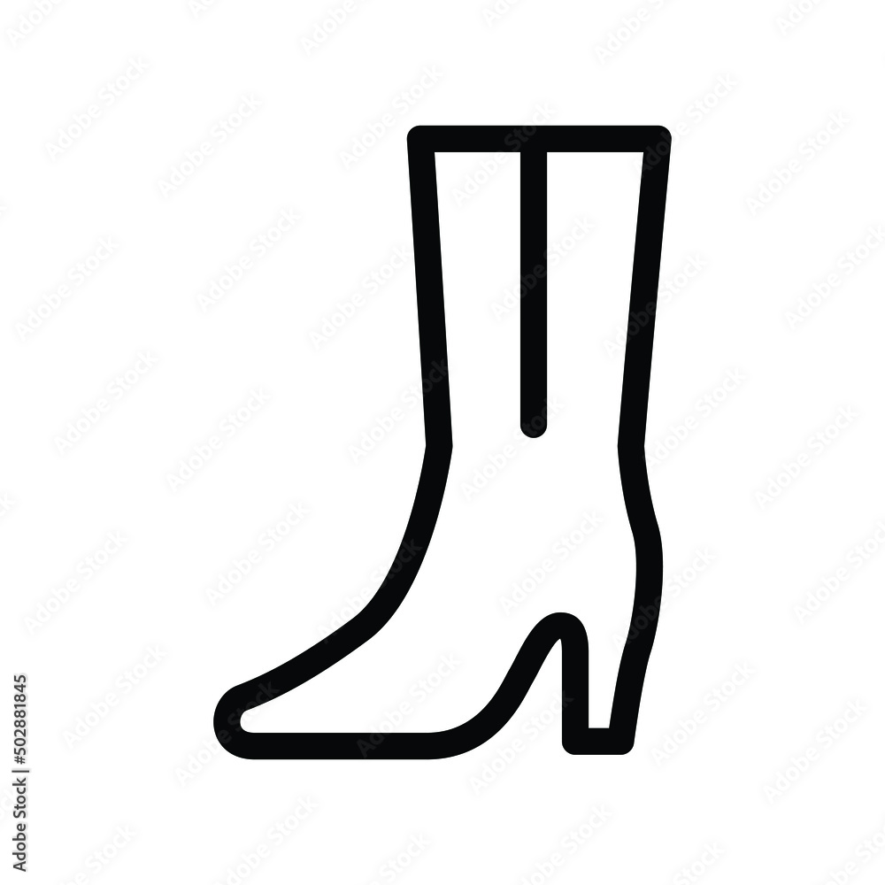 Women boots vector icon symbol design Women boots vector icon symbol design