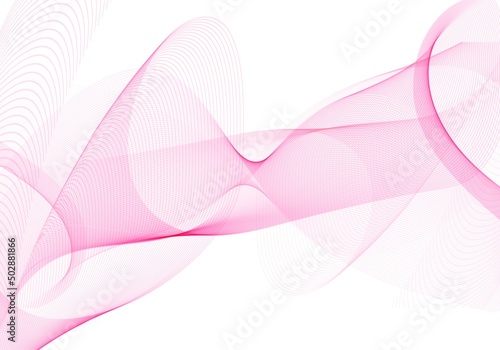 Abstract pink smoke flowing wave background