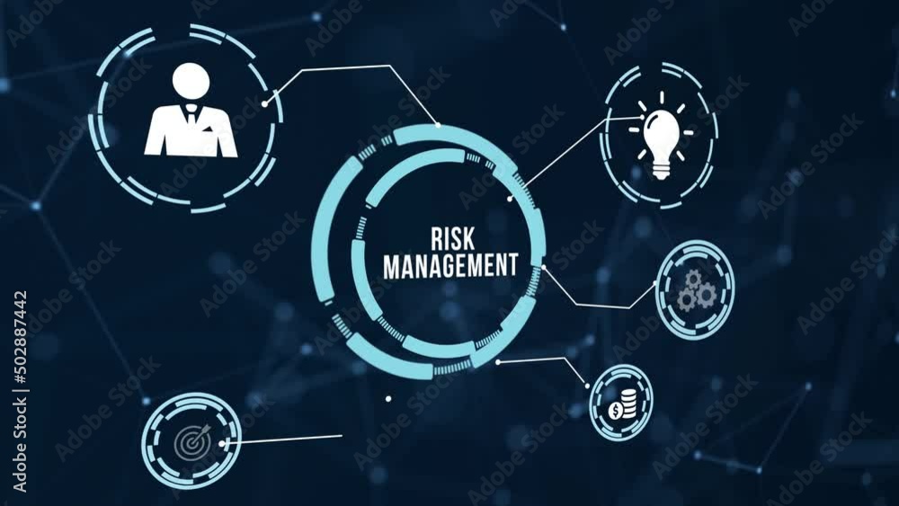 Internet, business, Technology and network concept. Risk Management and Assessment for Business Investment Concept. Virtual button. Internet, business, Technology and network concept. Risk Management and Assessment for Business Investment Concept. Virtual button.