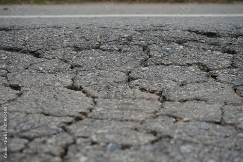 Damaged roads are dangerous for road users.