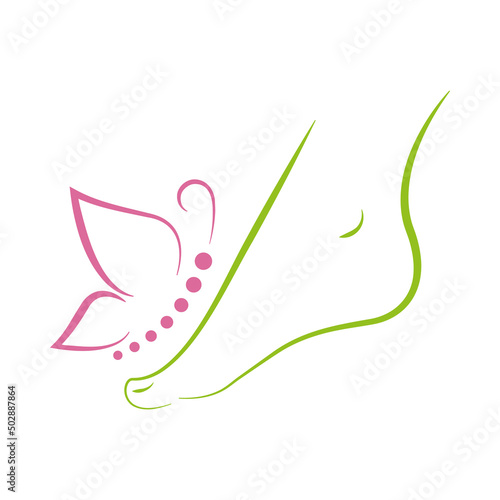 Fußpflege Logo, Icon, Symbol