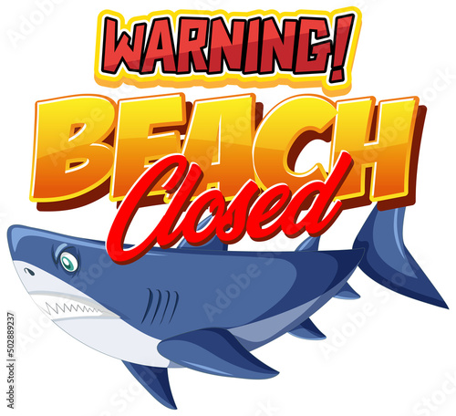 Word design for beach closed