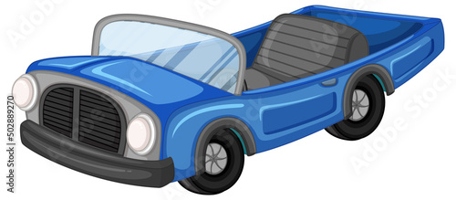 Vintage car in cartoon design