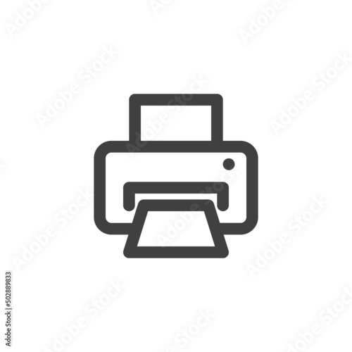 Printer line icon