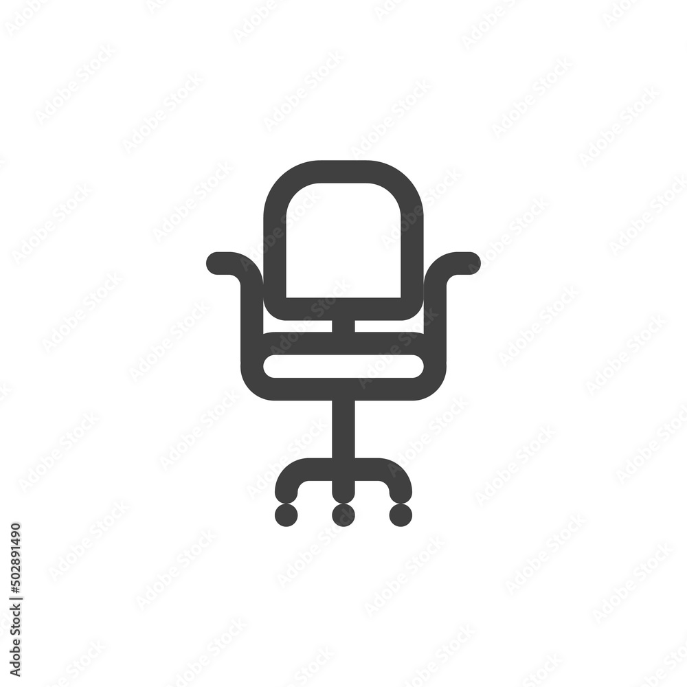 Office chair line icon Office chair line icon