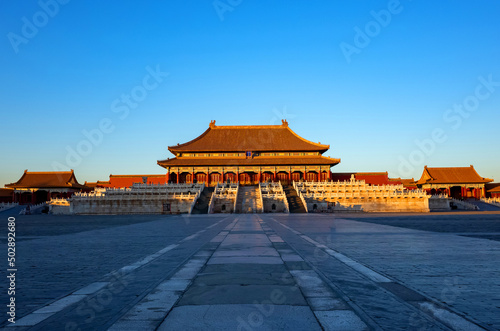 Slika na platnu forbidden city royal palace building