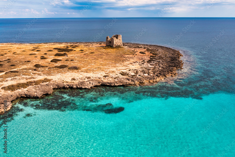Foto Stock Torre Zozzoli ( Torre Sgarrata ), Marina di Taranto Adobe