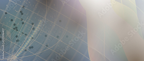 Quantum processing. Deep learning artificial intelligence. Future new technology  for business or science presentation