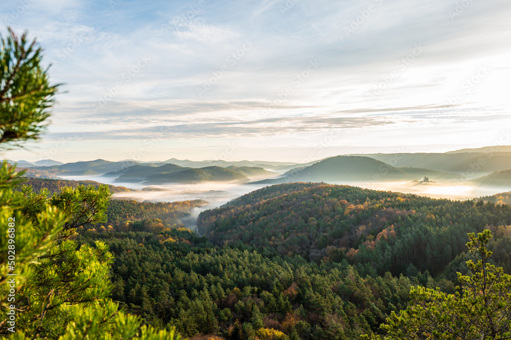 Naklejka premium landscape with mountains