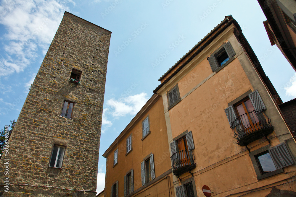 Viterbo, borgo, medievale, cittadino