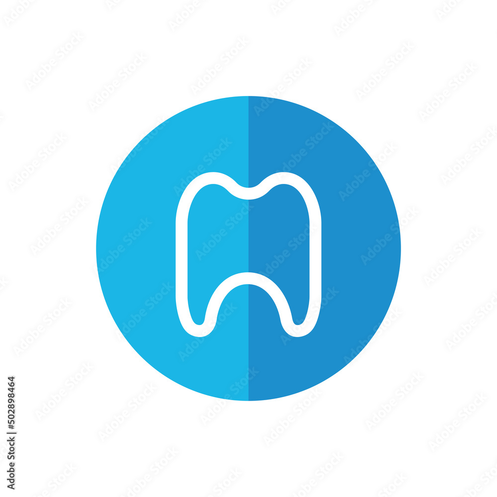 Dentist logo icon, dental clinic symbol, flat style illustration design Dentist logo icon, dental clinic symbol, flat style illustration design