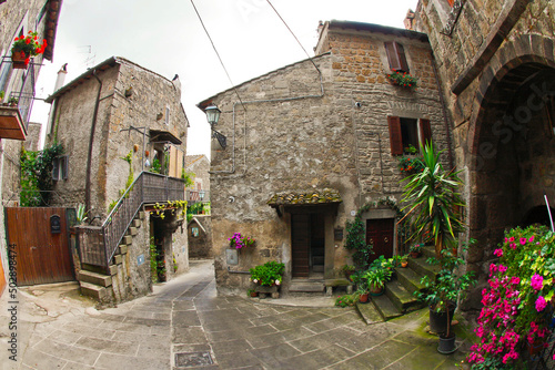 Fototapeta Naklejka Na Ścianę i Meble -   Viterbo, borgo medievale di Vitorchiano