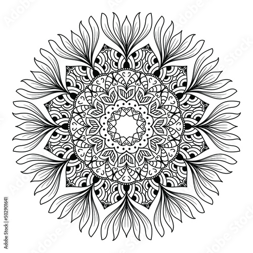 Mandala design for coloring books. vintage mandala Decorative round ornaments. Islamic backgrounds Vintage decorative elements Oriental pattern. mandala Decorative background vector illustration.
