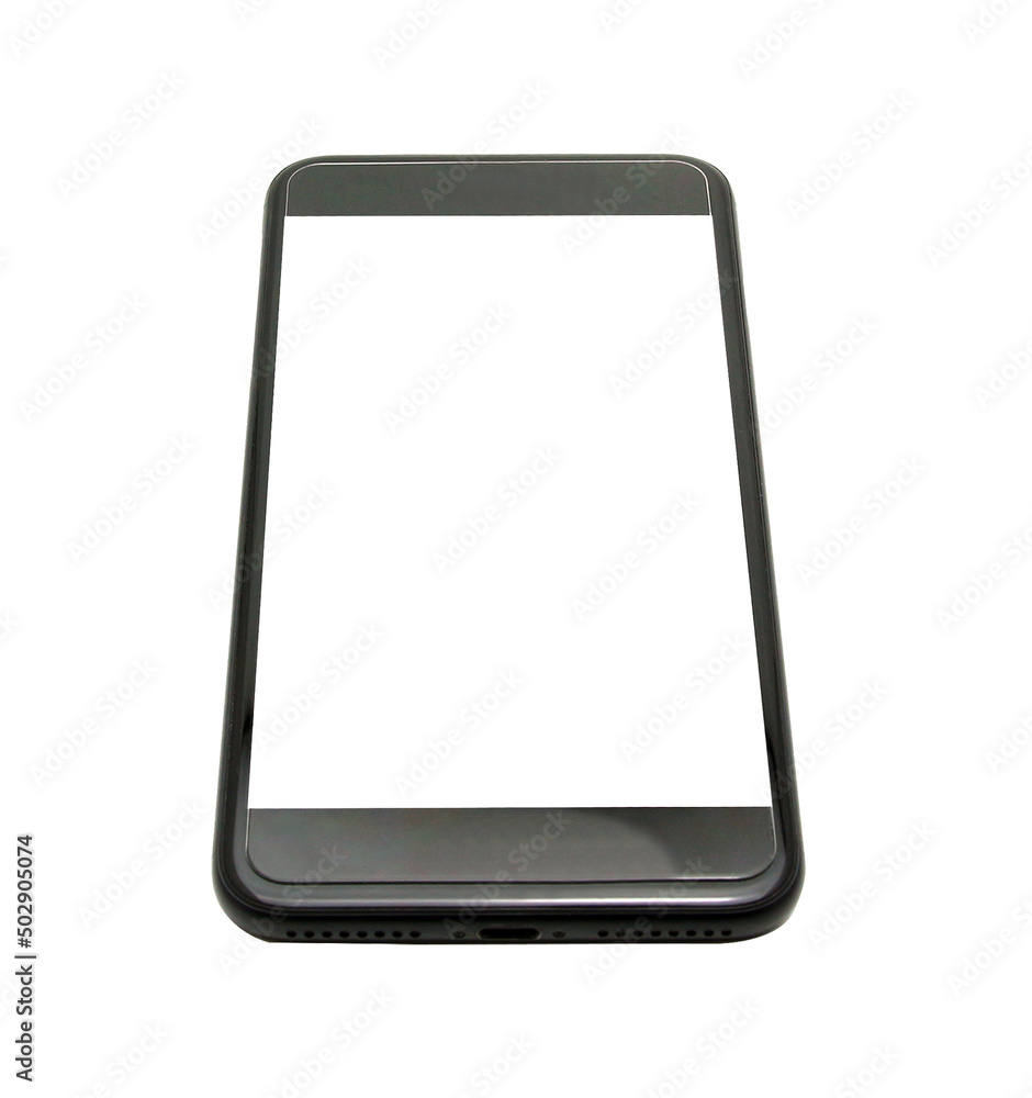 empty mobile phone isolated on white background empty mobile phone isolated on white background