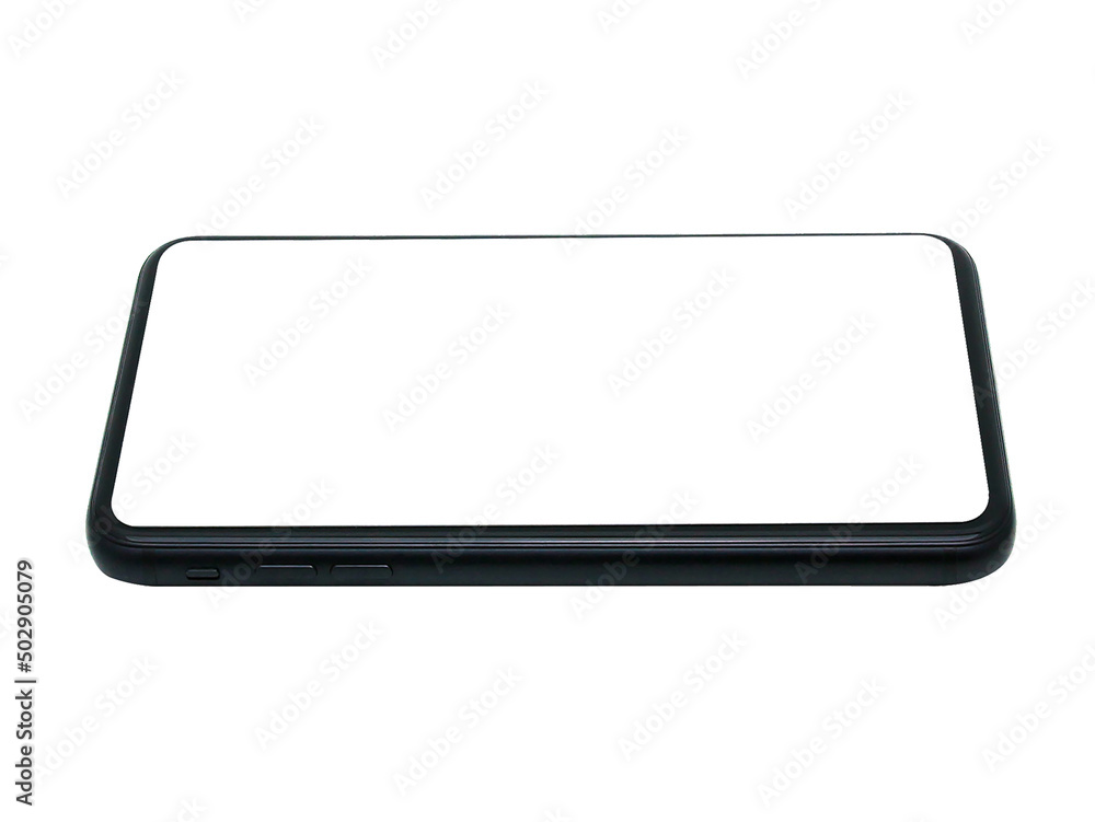 empty mobile phone isolated on white background empty mobile phone isolated on white background