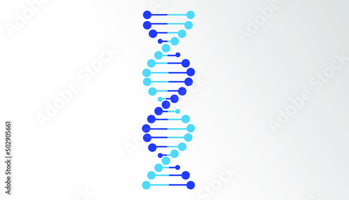 Dna vector flat icon, Dna concept