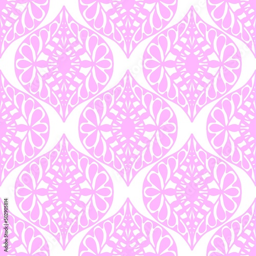 Abstract seamless ethnic pattern for fabrics and textiles and packaging and linens and gifts and cards and hobbies