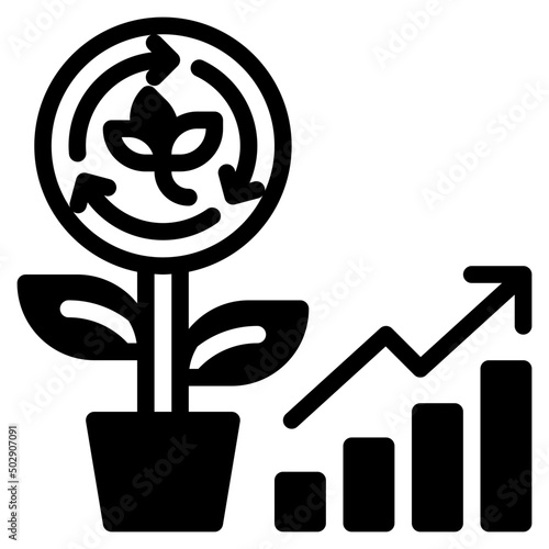 profits glyph icon