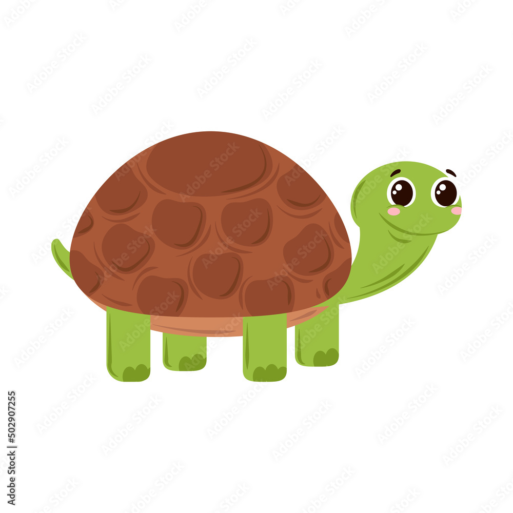 Naklejka premium cute turtle icon