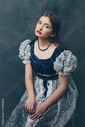 Regency era fashion dress photo