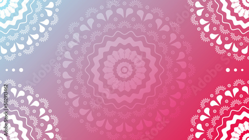 Ornamental mandala ornament background with place for text.