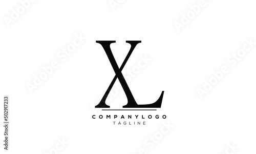 Alphabet letters Initials logo XL