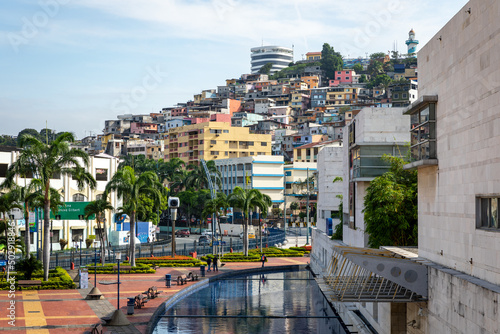 Fototapeta Naklejka Na Ścianę i Meble -  Guayaquil, Ecuador. Traditional colonial architecture in second largest city in Ecuador. Popular tourist destination.