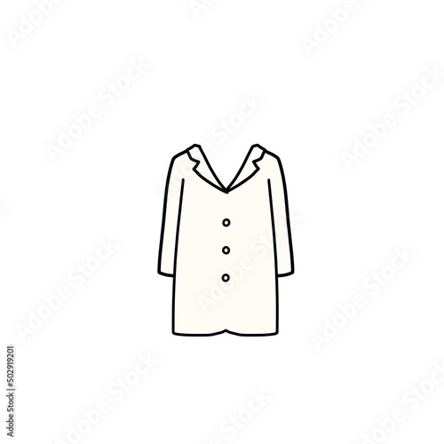 白衣のイラスト