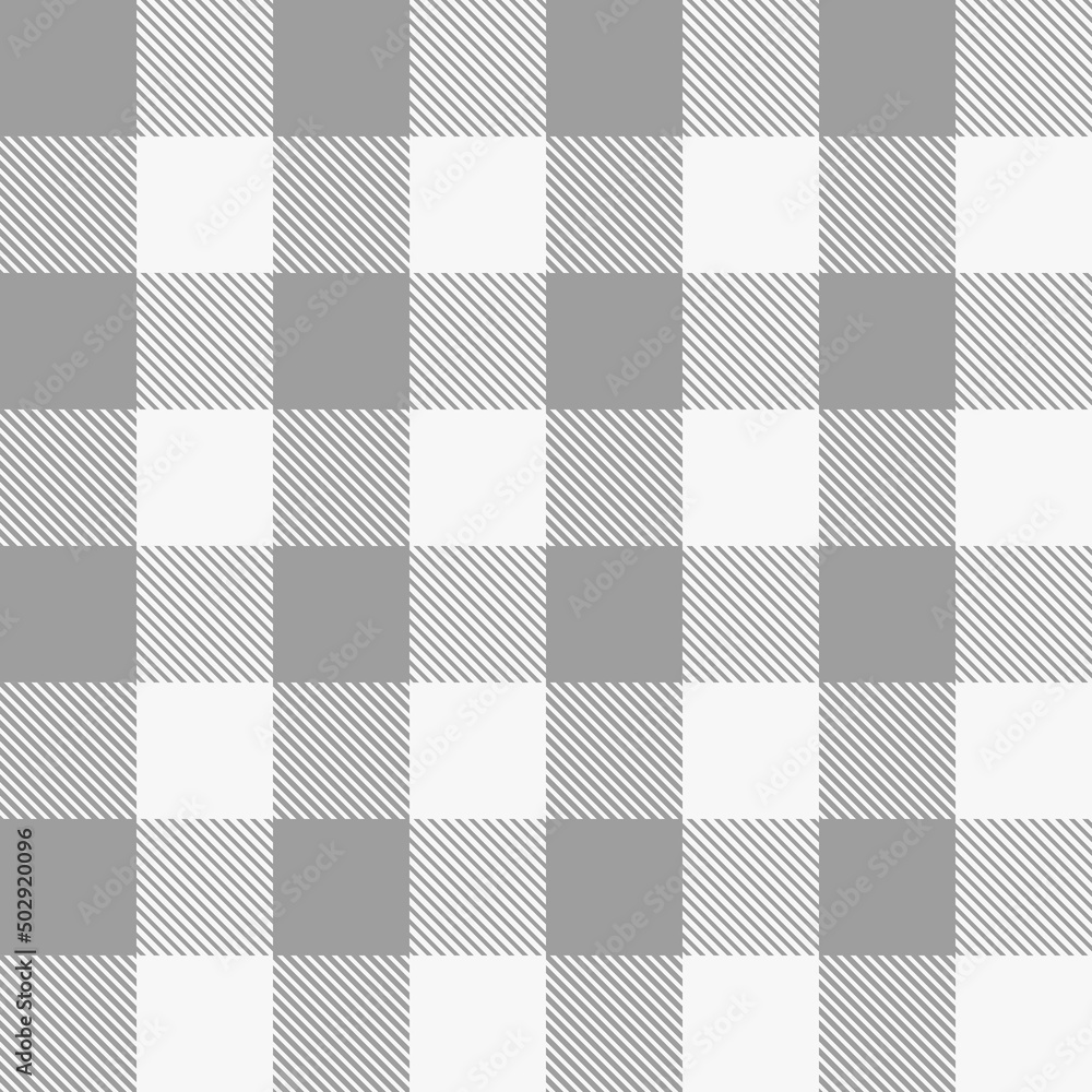 White and grey Scotland textile seamless pattern. Fabric texture check tartan plaid. Abstract geometric background for cloth, card, fabric. Monochrome graphic repeating design. Modern squared ornament White and grey Scotland textile seamless pattern. Fabric texture check tartan plaid. Abstract geometric background for cloth, card, fabric. Monochrome graphic repeating design. Modern squared ornament