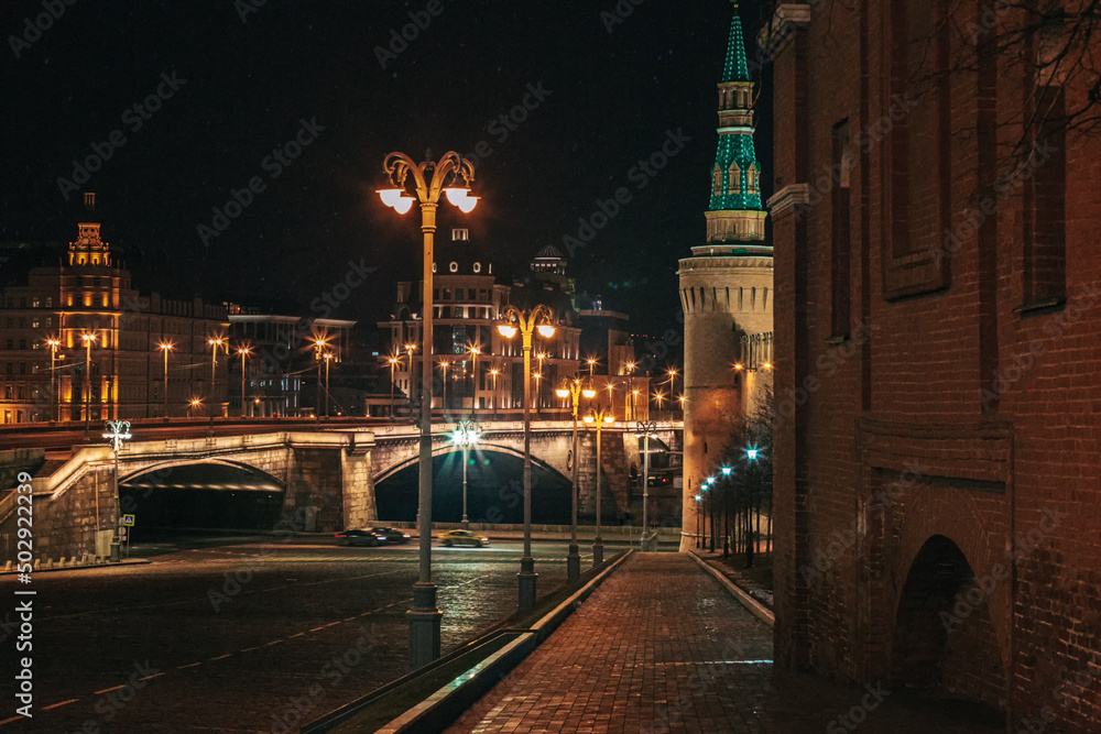 View of the Great Moskvoretsky Bridge from the Kremlin