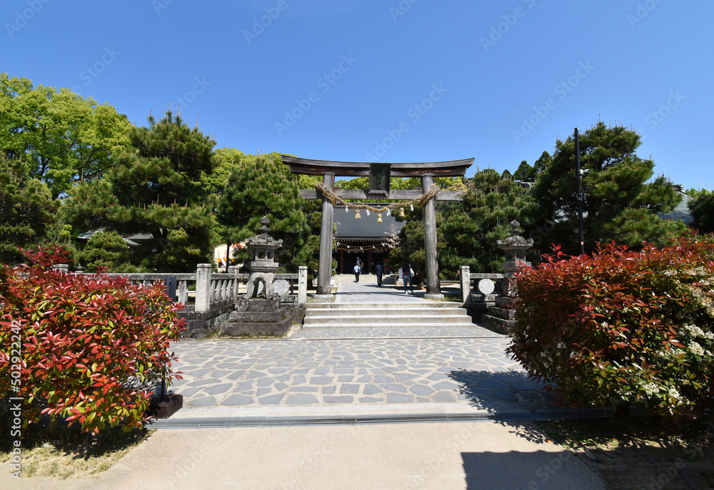 山口県萩市の松蔭神社の外観
